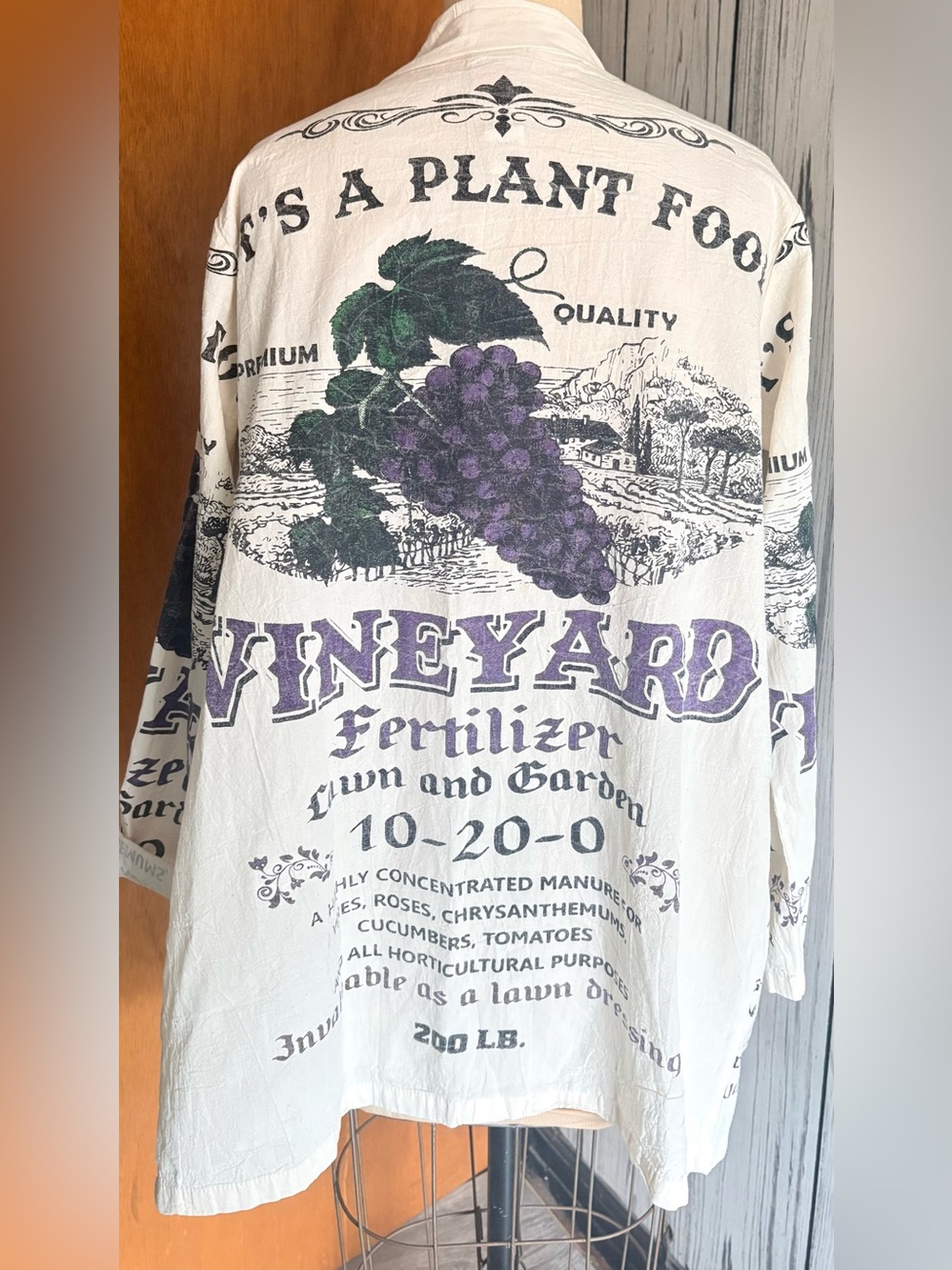 Women's grapes vineyard  open Front Jacket one size
